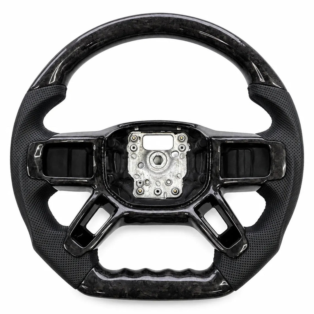 Steering Wheel Perforated Leather & Forged Carbon Fibre For Land Rover Defender L663 2020+