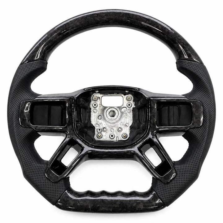 Steering Wheel Perforated Leather & Forged Carbon Fibre For Land Rover Defender L663 2020+