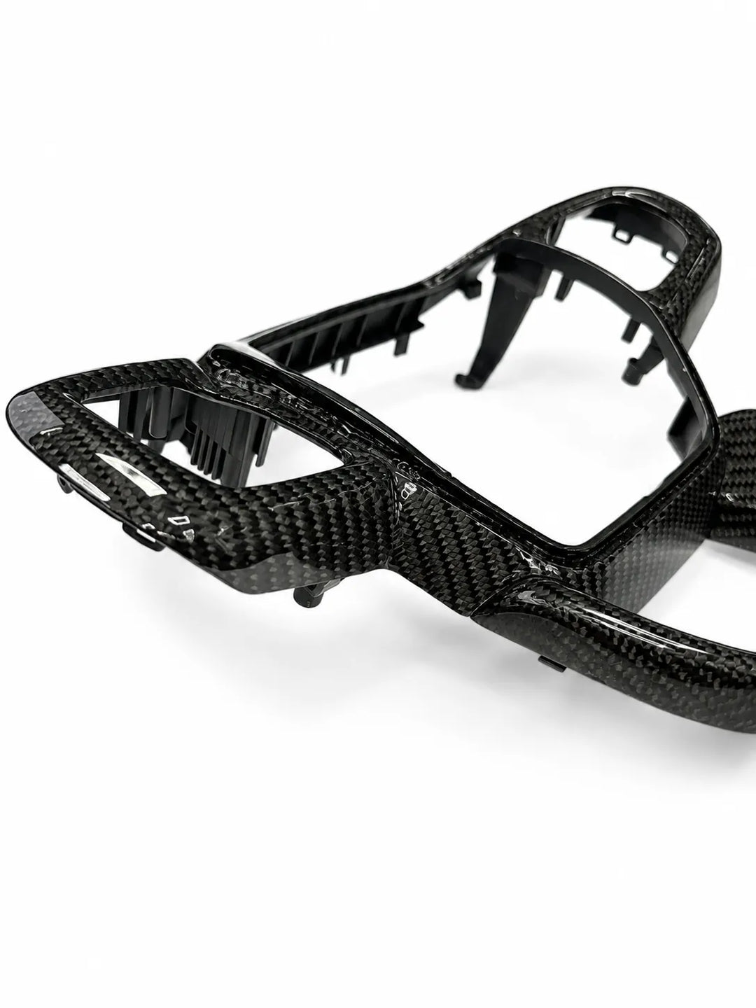 Steering Wheel Perforated Leather & Real Carbon Fibre For Ford Transit Custom 2024+