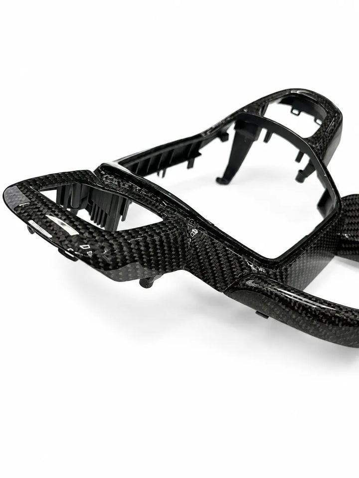 Steering Wheel Perforated Leather & Real Carbon Fibre For Ford Transit Custom 2024+