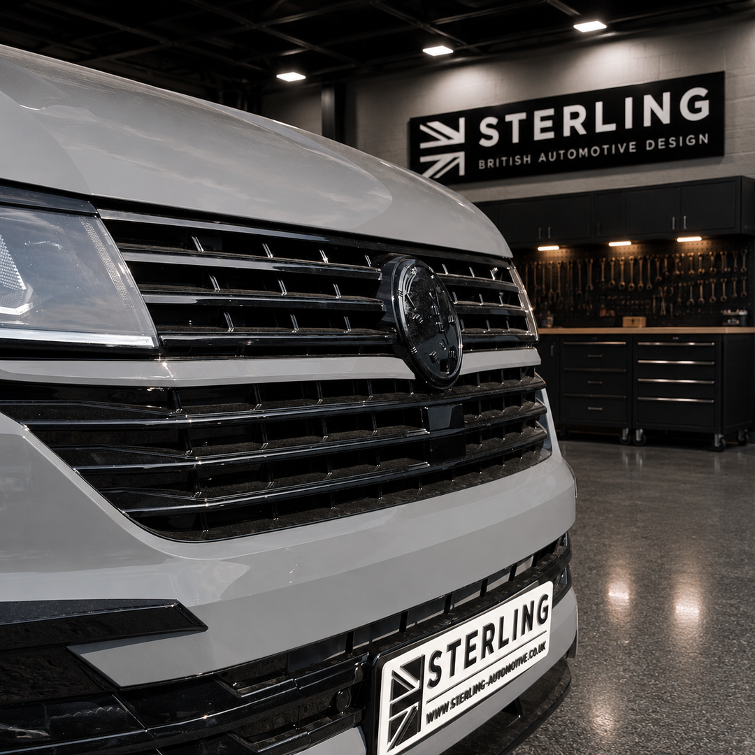 Front Grille For Volkswagen Transporter T6.1 2019-2024 - Gloss Black