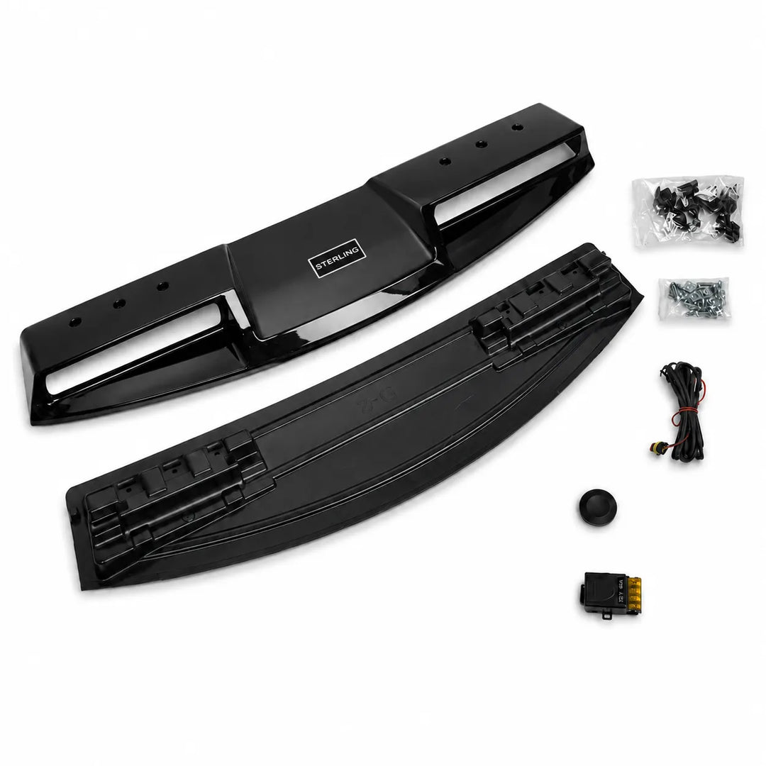 LED Roof Light 2 Pod Sterling Style For Land Rover Defender L663 2020+ - Gloss Black