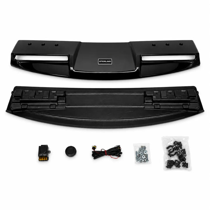 LED Roof Light 2 Pod Sterling Style For Land Rover Defender L663 2020+ - Gloss Black