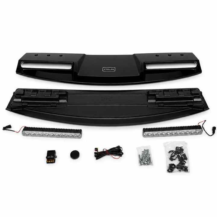 LED Roof Light 2 Pod Sterling Style For Land Rover Defender L663 2020+ - Gloss Black