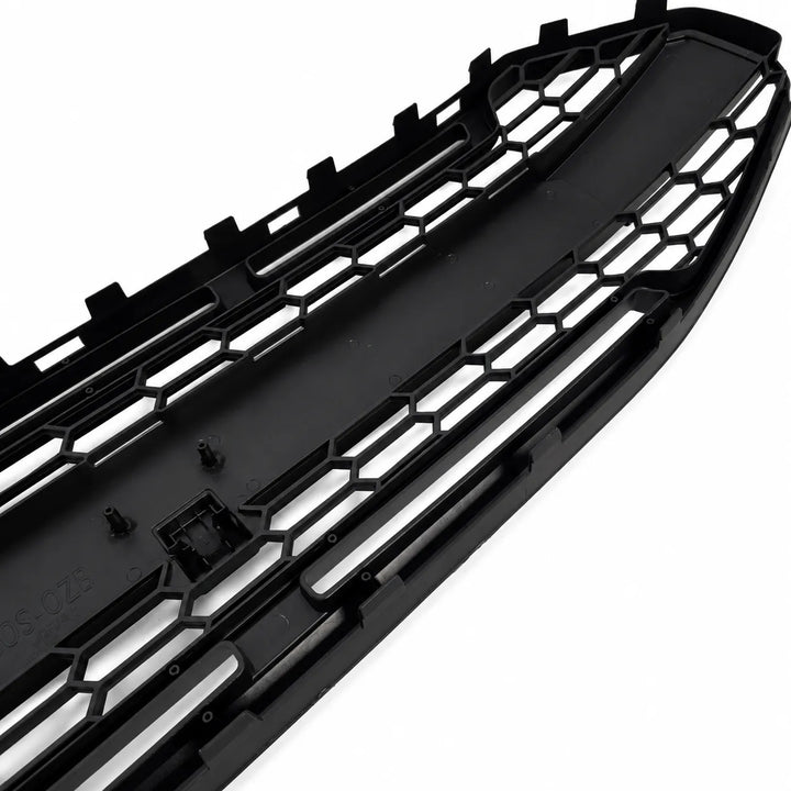 Black honeycomb car grille on a white background