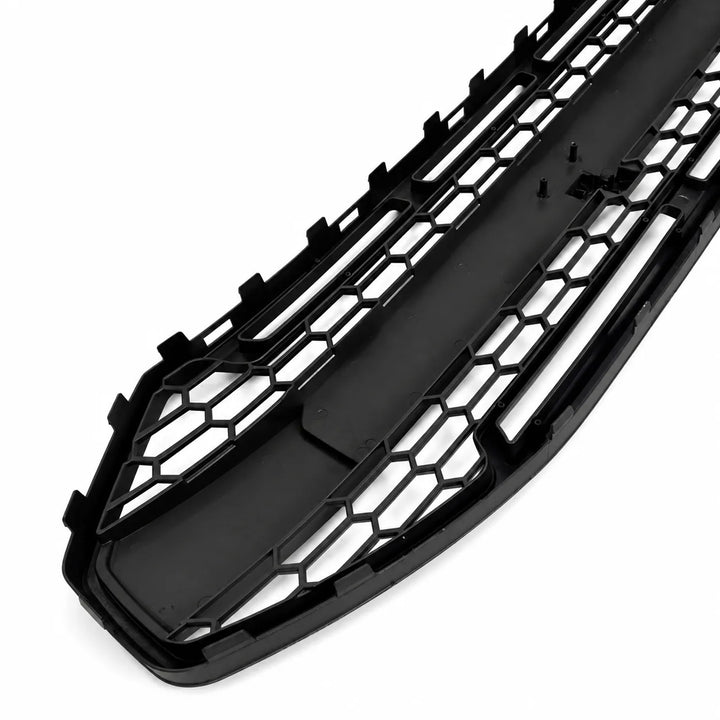 Black honeycomb car grille on a white background