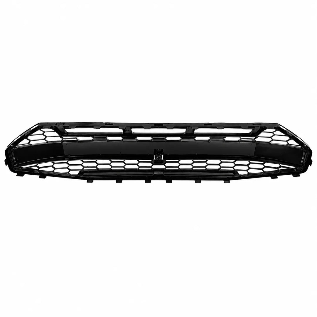 A black honeycomb front grille with a gloss finish, shown against a plain white background.