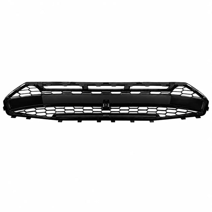 A black honeycomb front grille with a gloss finish, shown against a plain white background.