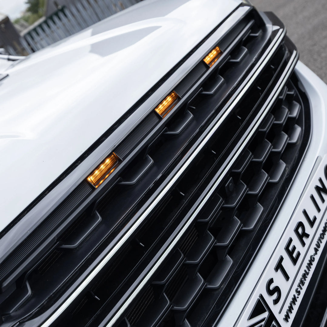 Front Dynamic LED Badgeless Grille For Ford Ranger T9 2023+ - Gloss Black