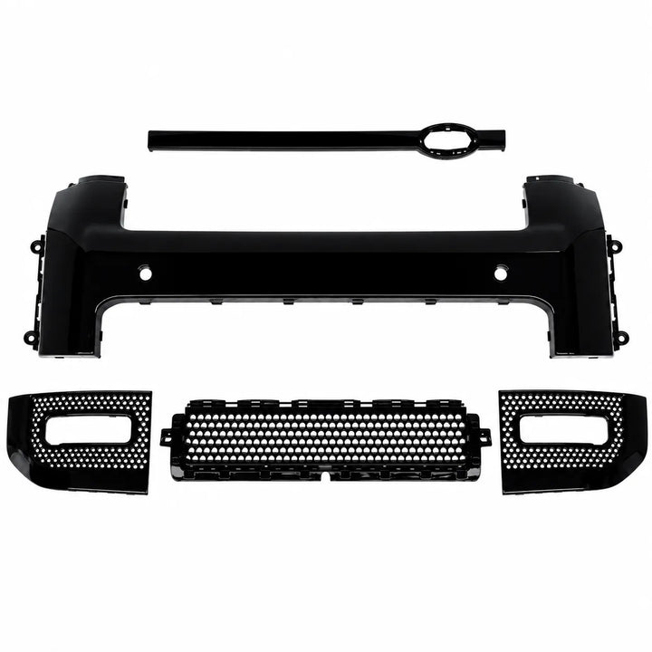 Front & Rear Black Pack Kit For Land Rover Defender 110 L663 2020+ - Gloss Black