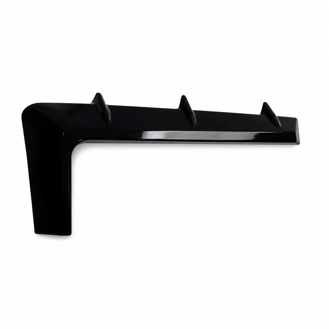 One Black Car Head Light Grilles Eyebrows on a white background