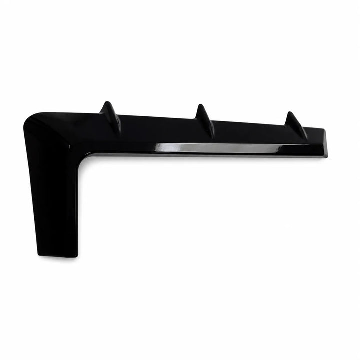 One Black Car Head Light Grilles Eyebrows on a white background