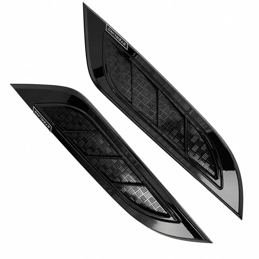 Bonnet Vents Sterling Style For Land Rover Defender L663 2020+ - Gloss Black