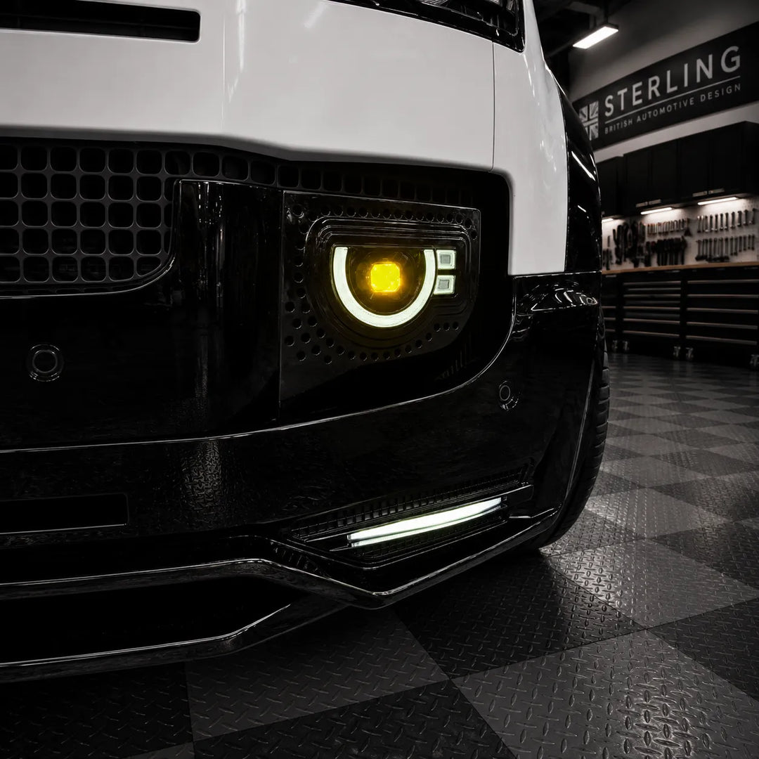 LED 'Golden Eye' Fog Light For Land Rover Defender L663 2020+ - Gloss Black