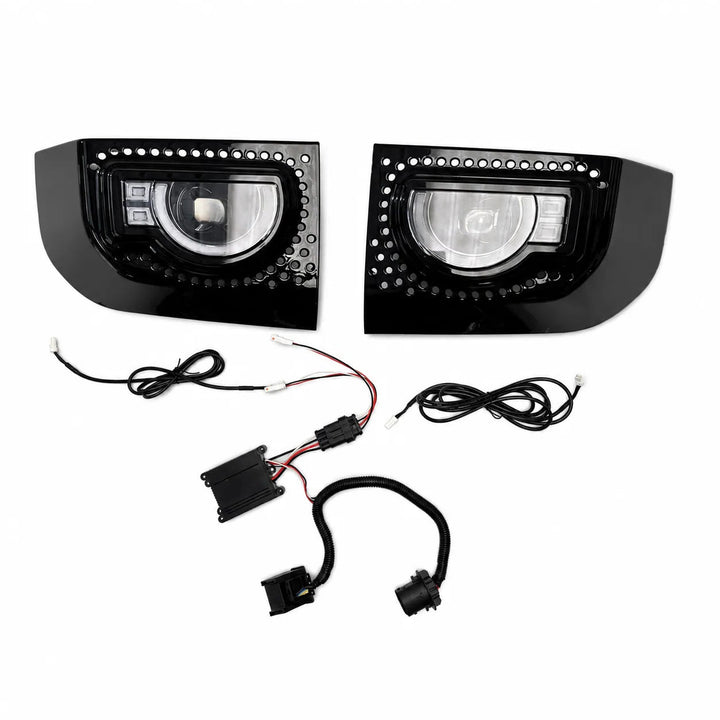 LED 'Golden Eye' Fog Light For Land Rover Defender L663 2020+ - Gloss Black