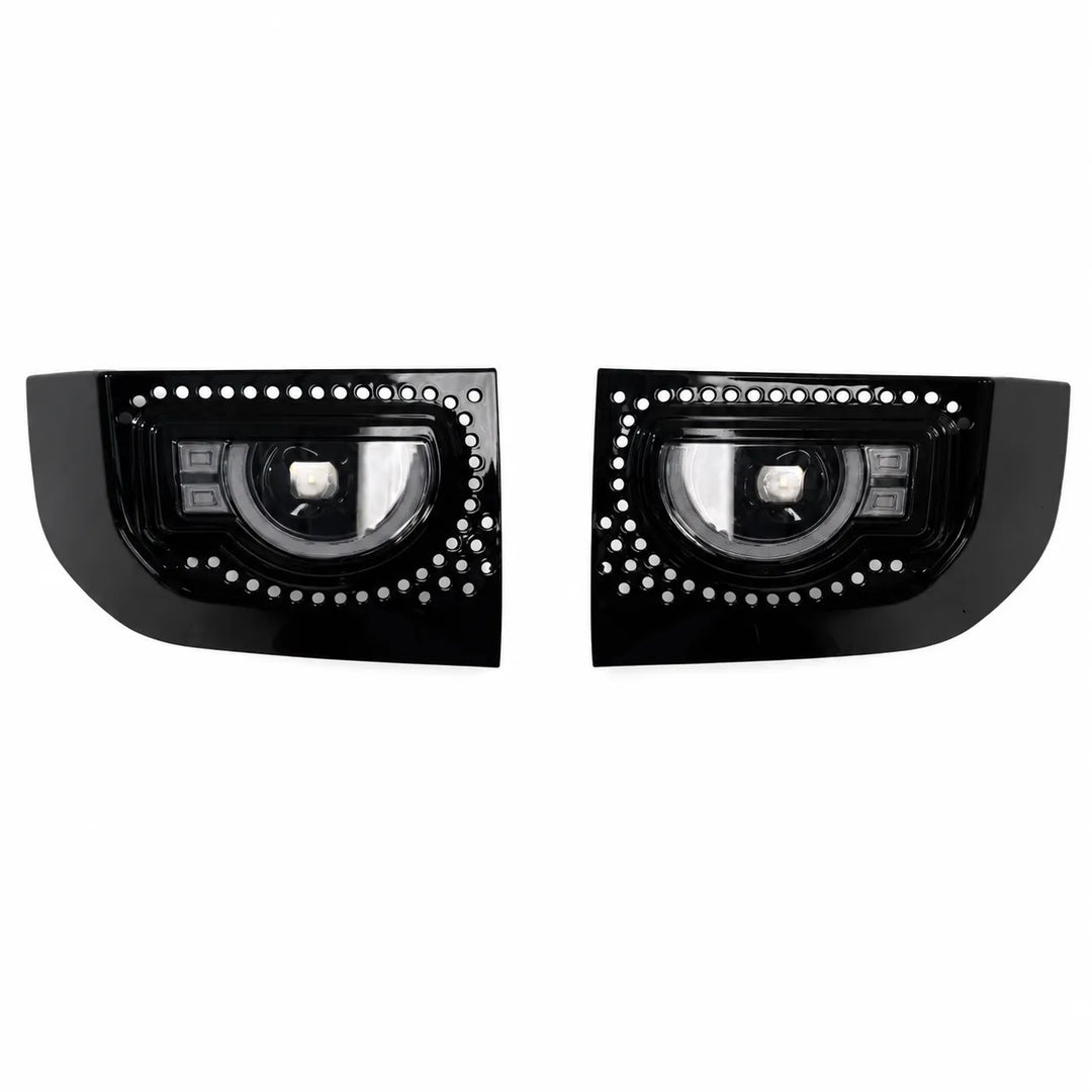 LED 'Golden Eye' Fog Light For Land Rover Defender L663 2020+ - Gloss Black