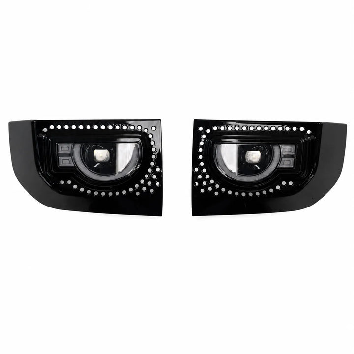 LED 'Golden Eye' Fog Light For Land Rover Defender L663 2020+ - Gloss Black