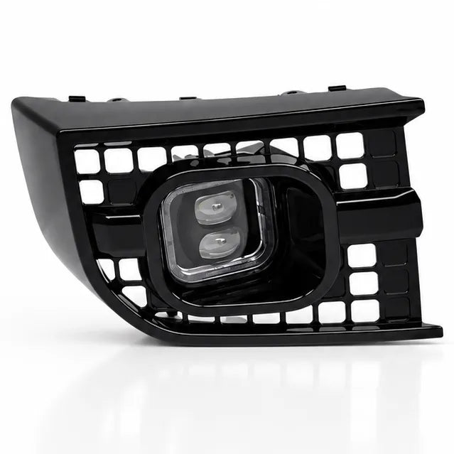 Front Fog Light Square Style For Land Rover Defender L663 2020+ - Gloss Black