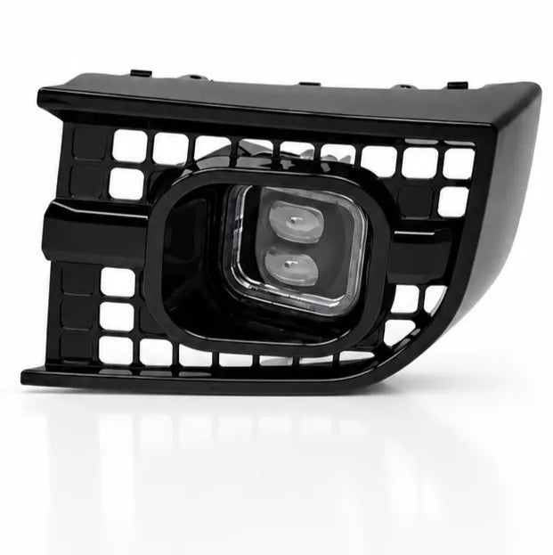 Front Fog Light Square Style For Land Rover Defender L663 2020+ - Gloss Black