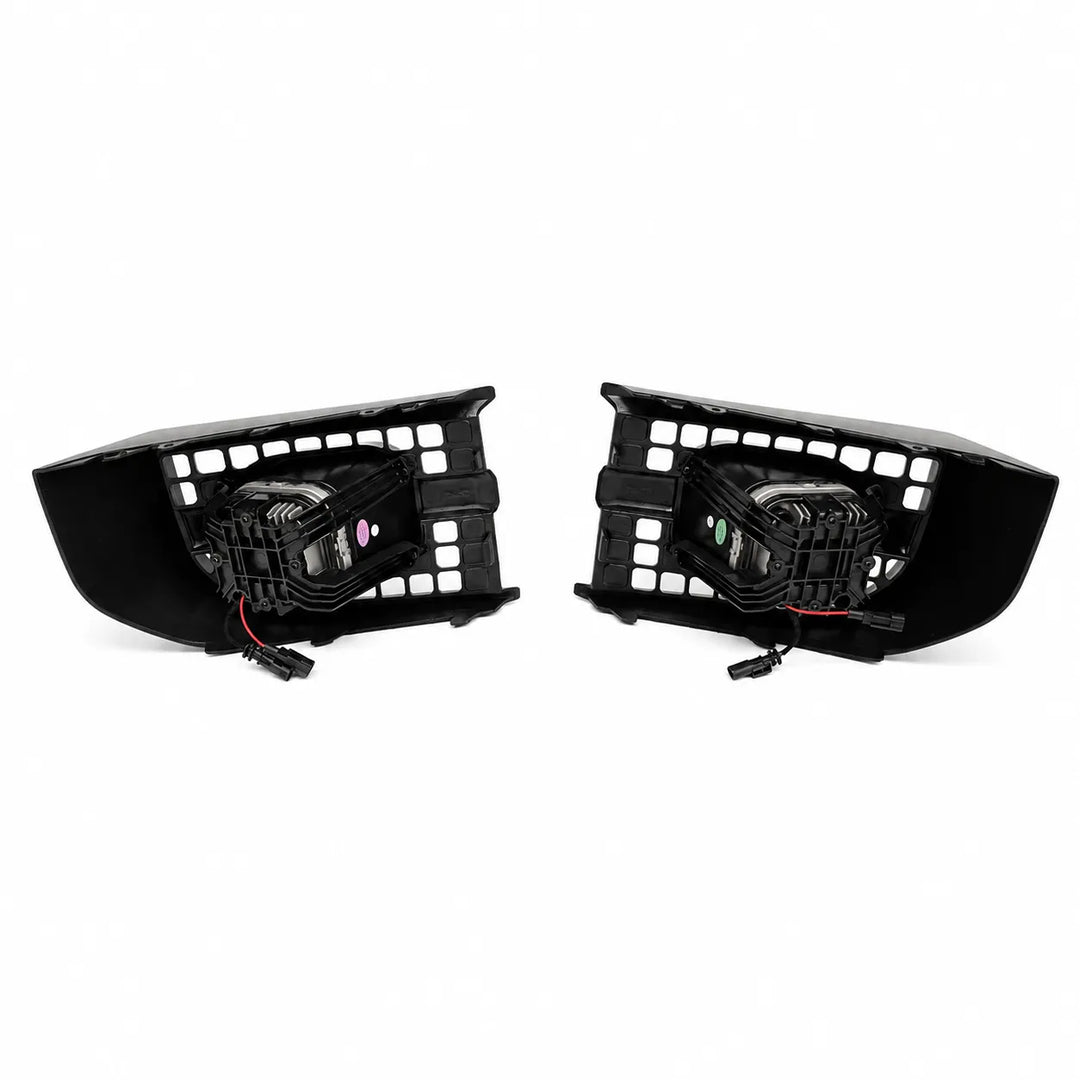 Front Fog Light Square Style For Land Rover Defender L663 2020+ - Gloss Black