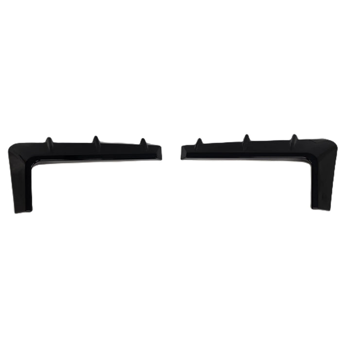 Front Bumper Light Surround Canard fog cover with 3 notches and aggressive styling