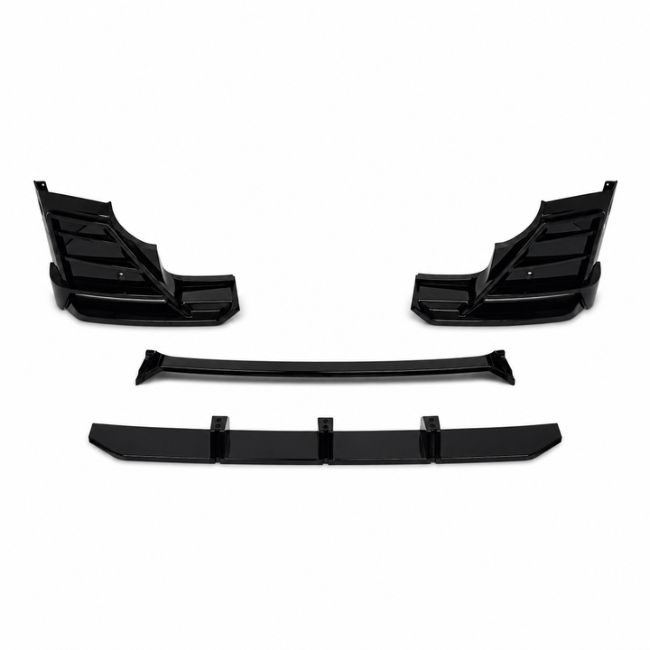 Front LED Splitter For Land Rover Defender L663 2020+ - Gloss Black