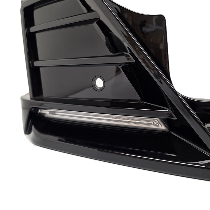 Front LED Splitter For Land Rover Defender L663 2020+ - Gloss Black