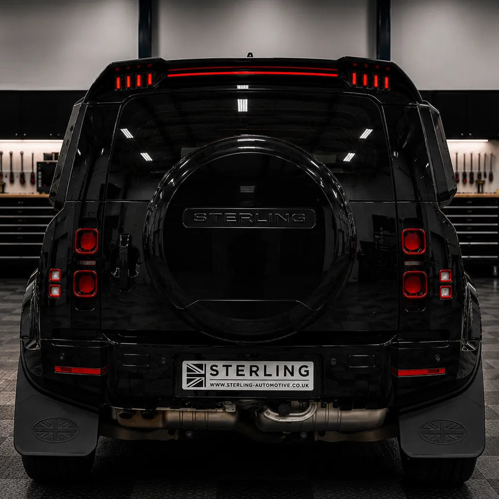 Rear Roof LED Spoiler (V2) For Land Rover Defender L663 2020+ - Gloss Black