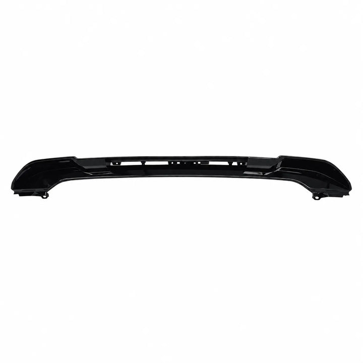 Glossy Black Spoiler with Brake Light Cut Out aggressive styling rear roof lip shown on a white background