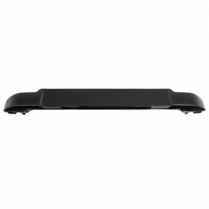 Glossy Black Spoiler with Brake Light Cut Out aggressive styling rear roof lip shown on a white background