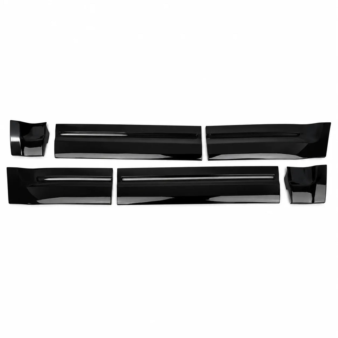 Defender 110 side door cladding gloss black pack kit glossy finish 6 piece kit