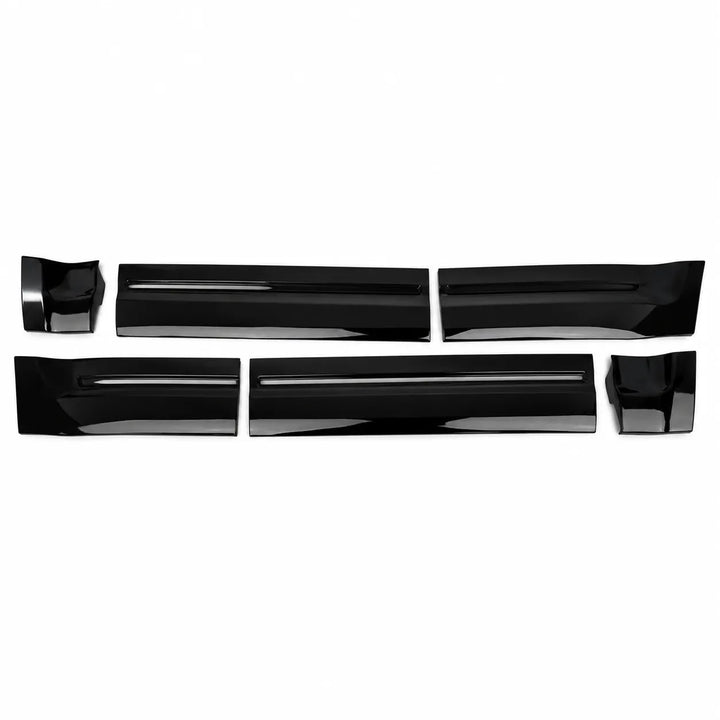 Defender 110 side door cladding gloss black pack kit glossy finish 6 piece kit