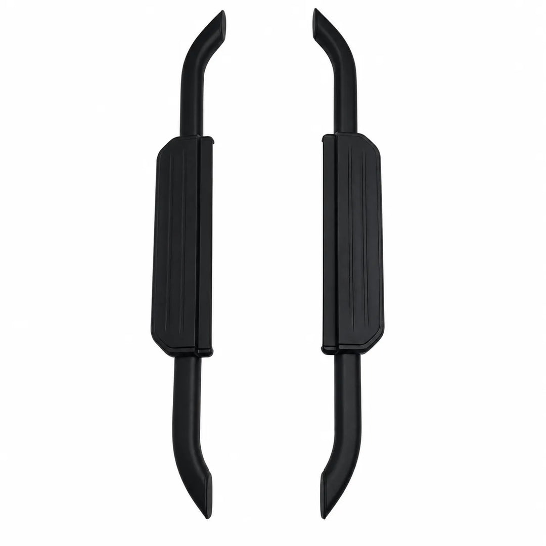 A pair of black Side Steps bars with textured grip panels and curved mounting ends, shown against a plain white background.