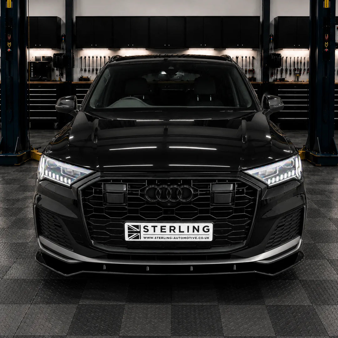 Front Grille RS Style For Audi Q7 S-Line 2020-2023 - Gloss Black