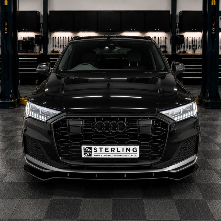 Front Grille RS Style For Audi Q7 S-Line 2020-2023 - Gloss Black