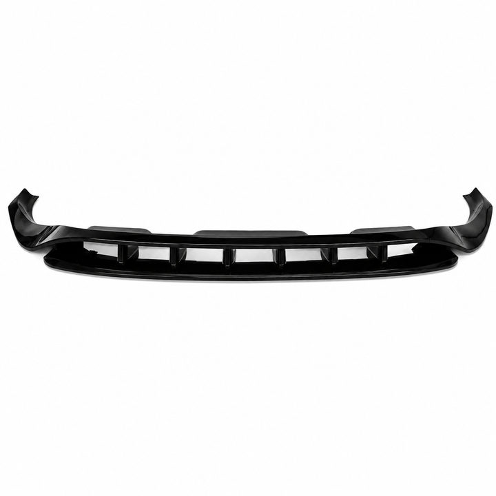 Black front car splitter lower bumper lip for a q8 sq8 on a white background