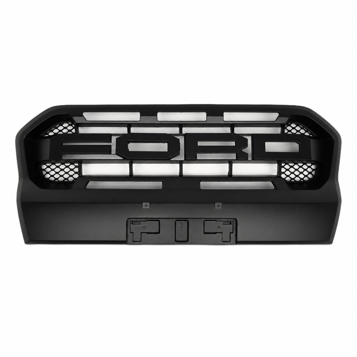 Front Grille Raptor Style For Ford Ranger T8 2018-2022 - Satin Black