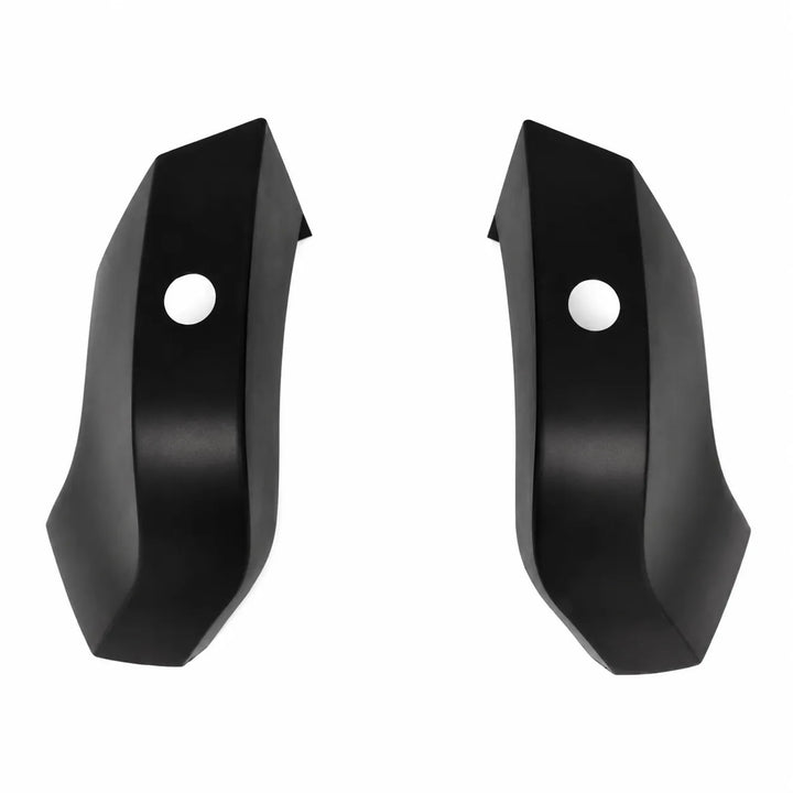 Front lower pair of wide arch fender flare black shot on a white background