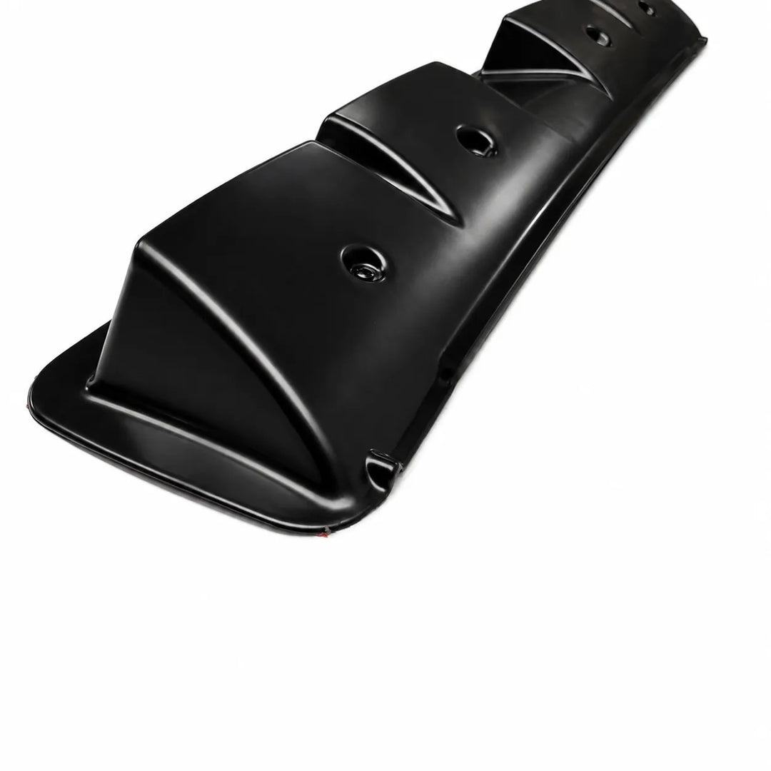 reverse shot of black 4 led light pod, compatible with ford ranger t9, wiring hole on rear, displayed on a White background 