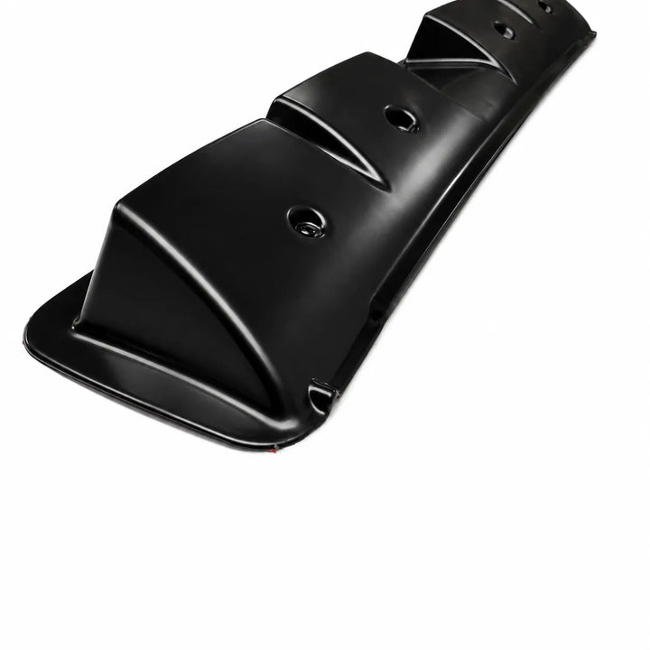 reverse shot of black 4 led light pod, compatible with ford ranger t9, wiring hole on rear, displayed on a White background 