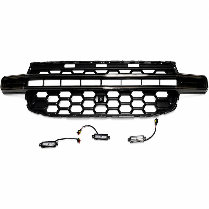 Front Dynamic LED Badgeless Grille For Ford Ranger T9 2023+ - Gloss Black