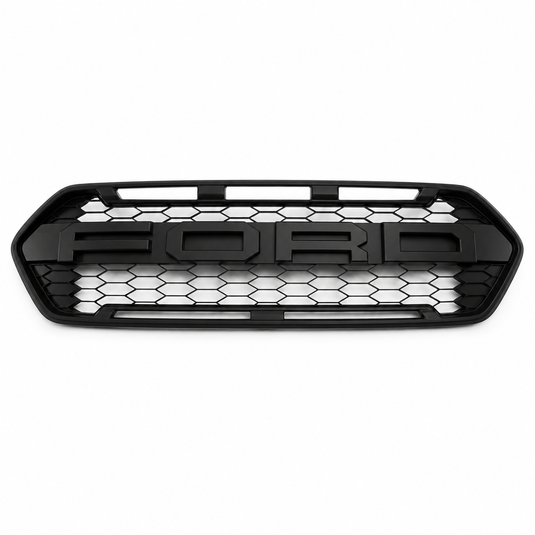 Front Raptor Style Grille For Ford Transit Custom 2018-2023 - Black