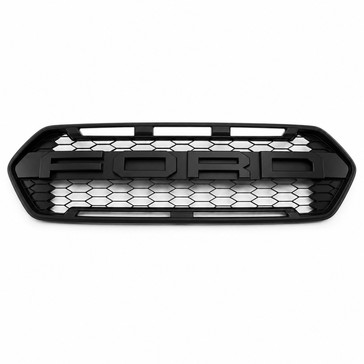 Front Raptor Style Grille For Ford Transit Custom 2018-2023 - Black